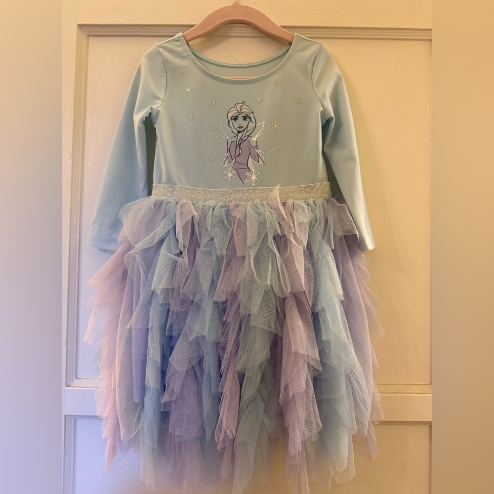 Frozen Elsa Ice Princess Costume with Tulle Skirt and bodysuit